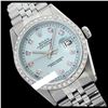 Image 1 : Rolex Men's Stainless Steel, QuickSet, Diamond Dial & Diamond Bezel