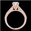 Image 2 : 1.91 ctw Certified Diamond Solitaire Antique Ring 10k Rose Gold - REF-354X5A