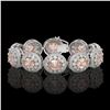 Image 1 : 40.92 ctw Morganite & Diamond Victorian Bracelet 14K White Gold - REF-1709Y3X