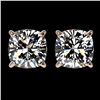2 ctw Certified VS/SI Quality Cushion Diamond Stud Earrings 10k Rose Gold - REF-478A6N