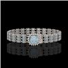 29.89 ctw Sky Topaz & Diamond Bracelet 14K White Gold - REF-281M8G