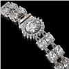 Image 3 : 14.86 ctw Rare Oval Diamond Bracelet 18K White Gold - REF-2152K8Y
