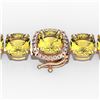 Image 1 : 35 ctw Citrine & Micro VS/SI Diamond Bracelet 14k Rose Gold - REF-134A2N