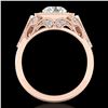 Image 1 : 1.75 ctw VS/SI Diamond Solitaire Art Deco Ring 18k Rose Gold - REF-436Y4X