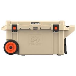 PELICAN COOLER 80QT WHEELED TAN