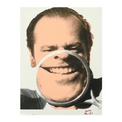 Ringo Daniel Funes , "Jack" One-of-a-Kind Hand Pulled Silkscreen on Canvas, Hand