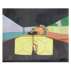 Original Production Cel from the Animated Classic, "The Pink Panther", with Lett