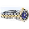 Image 8 : Rolex Ladies 2 Tone Blue Vignette Diamond & Sapphire Datejust Wristwatch