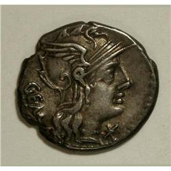 Ancient Lots: C. Aburius Geminus. 134 B.C. AR de