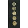 Ancient Lots: Lot of five silvered late Roman br
