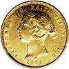 Image 1 : Australia: Victoria gold 1/2 Sovereign 1864, KM3