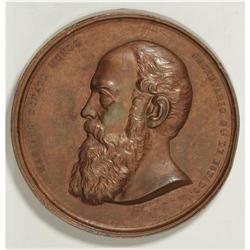 Bolivia: Large undated bronze medal by F. Paquet