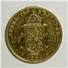 Image 4 : Bulgaria: Prince Ferdinand I gold 100 Leva 1894K