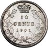 Image 2 : Canada: Victoria 10 Cents 1901, KM3, nice UNC, f