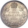 Image 2 : Canada: George V 10 Cents 1913 Small Leaves, KM2