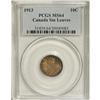 Image 3 : Canada: George V 10 Cents 1913 Small Leaves, KM2