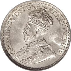 Canada: George V 10 Cents 1934, KM23a, MS63 NGC,