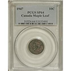 Canada: George VI Specimen 10 Cents 1947 Maple L