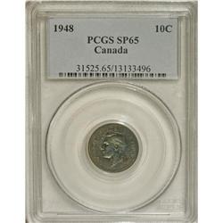 Canada: George VI Specimen 10 Cents 1948, KM43,