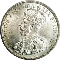 Canada: George V 50 Cents 1931, KM25a, AU50 PCGS