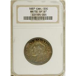 Canada: George VI 50 Cents 1937 Matte, KM36, Spe