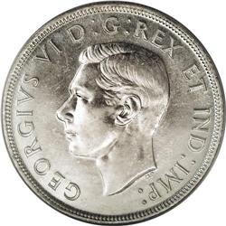 Canada: George VI Dollar 1947 Maple Leaf, KM37,