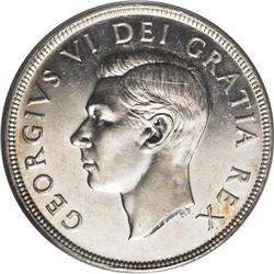Canada: George VI Dollar 1948, KM46, AU58 PCGS,