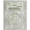 Image 3 : Canada: George VI Dollar 1950 FWL, KM46, MS66 PC