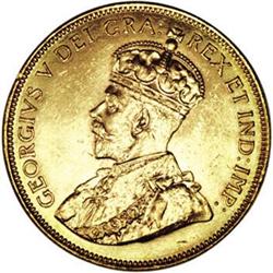 Canada: George V gold 10 Dollars 1913, KM27, nic