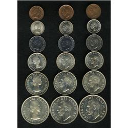 Canada: George VI & Elizabeth II Mint Sets, 1951