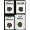Canada: Quartet of Certified Large Cents, 1891 L