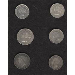 Canada: Victoria Silver 5 and 10 Cents Assortmen