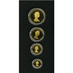 Canada: Elizabeth II, Four Coin Gold Maple Leaf