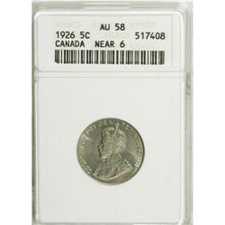 Canada: Trio of ANACS Certified Canada, 5 Cents