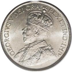 Canada: Newfoundland. George V 25 Cents 1917C, K