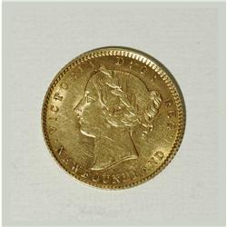 Canada: Newfoundland. Victoria gold 2 Dollars 18