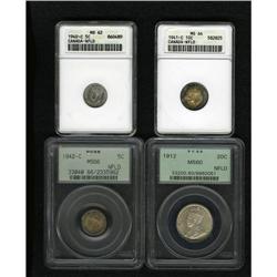 Canada: Newfoundland. Silver Certified Quartet,