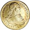 Colombia: Carlos IIII gold 8 Escudos 1802-JF Pop