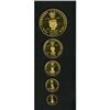 Image 3 : Colombia: Republic, Five Piece Gold Proof Set, B