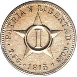 Cuba: Republic Centavo 1915 Proof, KM9.1, Proof