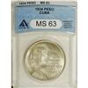 Cuba: Republic ABC Peso 1934, KM22, MS63 ANACS,