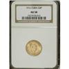 Cuba: Republic gold 4 Pesos 1916, KM18, AU58 NGC
