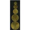 Image 3 : Ethiopia: Uniface Gilt Bronze Proof Set 1966, Gi
