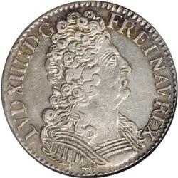 France: Louis XIV 1/2 Ecu 1710P (Dijon), KM382.1