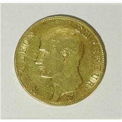 France: Napoleon gold 40 Francs 1806A, KM675.1,