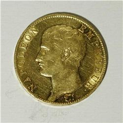 France: Napoleon gold 40 Francs 1806A, KM675.1,