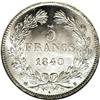 Image 2 : France: Louis Philippe I 5 Francs 1840B, KM749.2