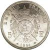 Image 2 : France: Napoleon III 5 Francs 1861A, KM799.1, Pr