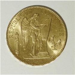 France: Republic gold 100 Francs 1886A, KM832, n