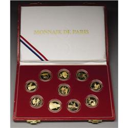 France: Albertville Olympics Ten Piece Gold Proo